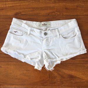 Hollister White Jean Short